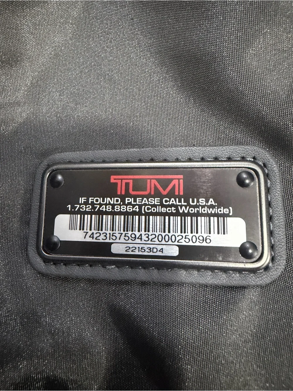 Tumi Black Men's Duffel Bag with Top Handles